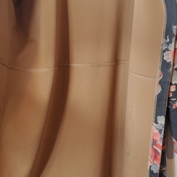 Floral Flower Print Duster Jacket Sz L - Picture 6 of 13